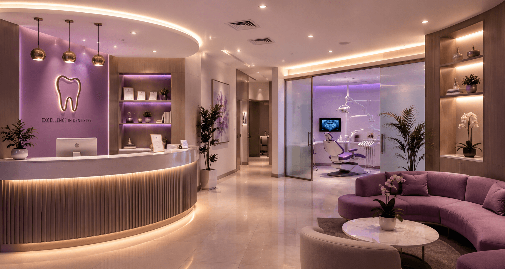 Dr Smile clinic interior background